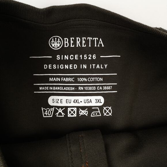 Lot of 2 Beretta USA Mens 3XL Scout Performance Long Sleeve Henley Peat Gray - Picture 8 of 12